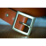 Bakers London Tan Garrison Belt - Solid Brass Buckle