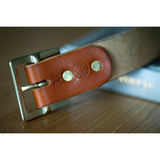 Bakers London Tan Garrison Belt - makers mark