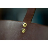 1972 SWISS ARMY MAP CASE / HANDBAG - solid brass saddler's rivets