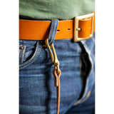 The Garrison - Bakers Oak Bark Veg Tanned Leather Garrison Belt