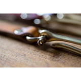 Leather Wallet Tethers - Japanese fish hooks