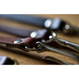 Leather Wallet Tethers - Japanese fish hooks