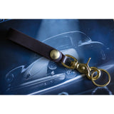 Dark Brown Lamport Leather Key Loop