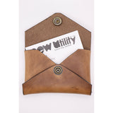 Envelope Card Wallet - Brown Horween