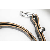 Black dress belt - hand burnished edges