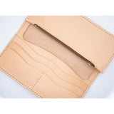 The Duke: Large Bi-Fold Italian Leather Biker Wallet