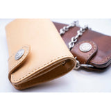 The Duke: Large Bi-Fold Italian Leather Biker Wallet