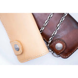 The Duke: Large Bi-Fold Italian Leather Biker Wallet