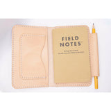 The Foucault: Handmade Leather Field Notes Case - Comes with Field Notes & Free Pen