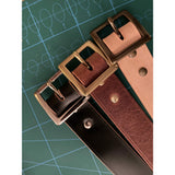 The Garrison - Handmade Veg Tan Leather Garrison Belt