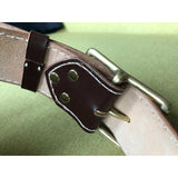 The Rakvere: Handmade Wide Brown Veg Tanned Leather Belt