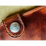 The Duke: Large Bi-Fold Italian Leather Biker Wallet