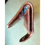 The Duke: Large Bi-Fold Italian Leather Biker Wallet