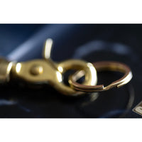 Baker's oak bark key ring / key loop - Japanese split ring