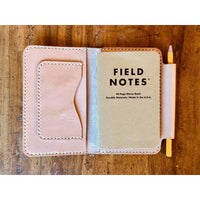 The Foucault: Handmade Leather Field Notes Case - Comes with Field Notes & Free Pen