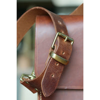 Messenger bag - solid brass herdware